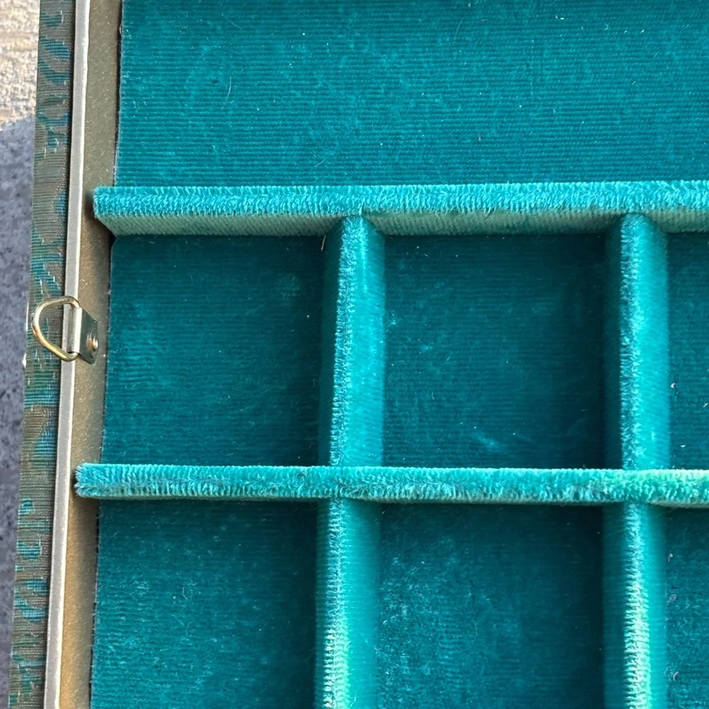 Vintage jewelry box Green - Picture 9 of 11